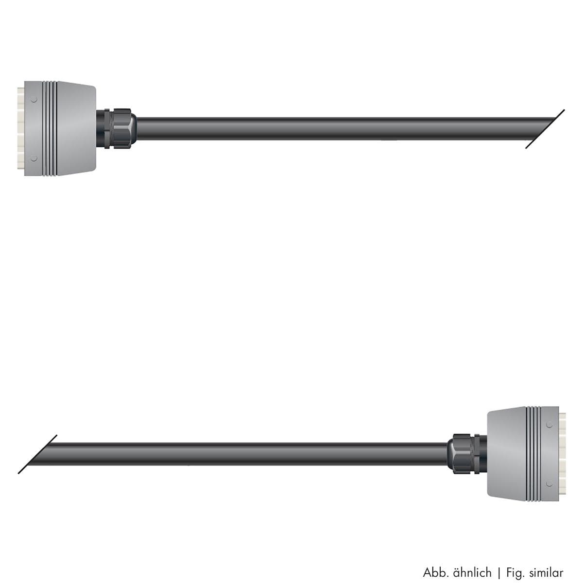 Multicore cable with rectangular MP-connector -> Rectangular MP-connector | 24/00 | separate ground