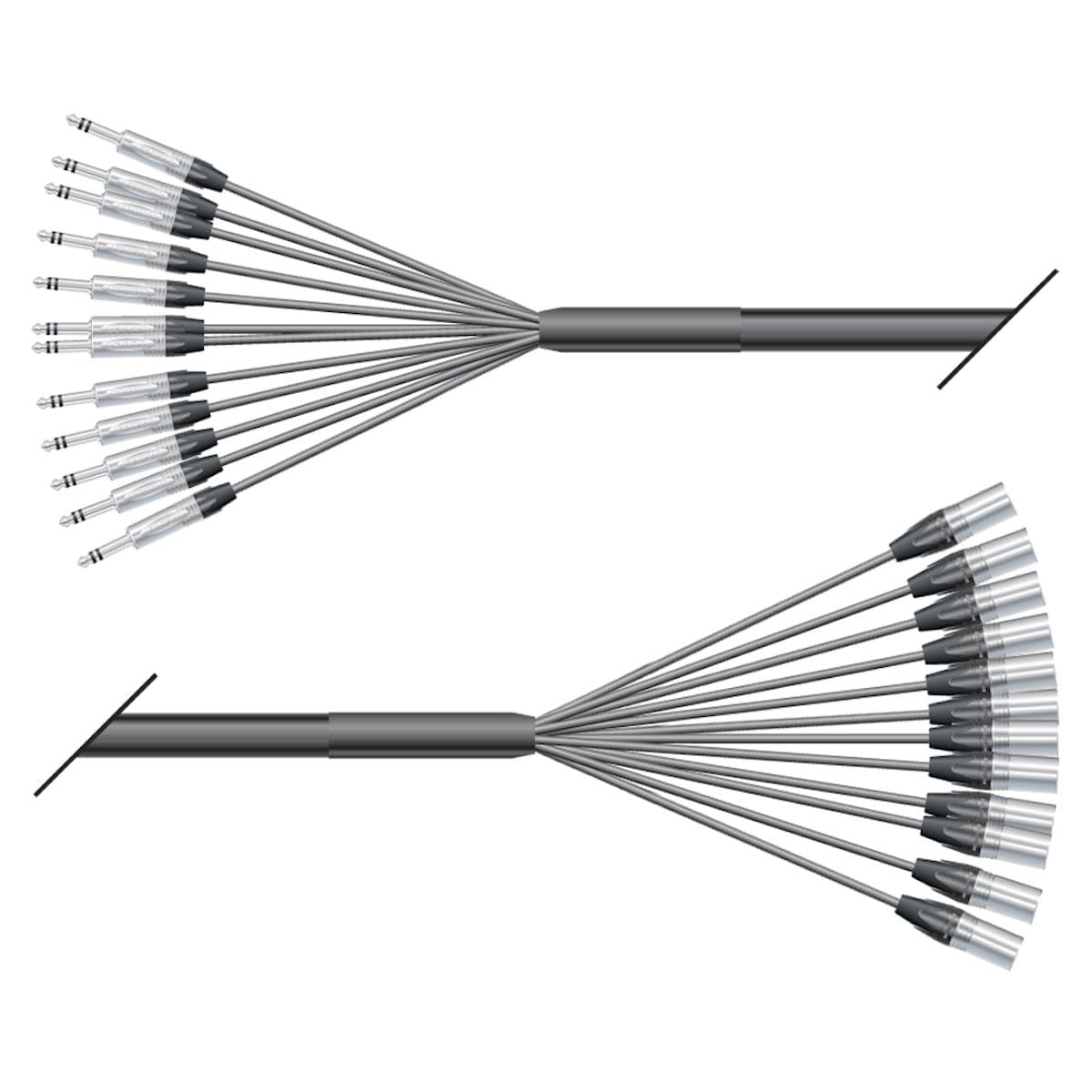 Studio loom | 12/00 | QUANTUM | NEUTRIK jack stereo | NEUTRIK XLR male | 10,00m