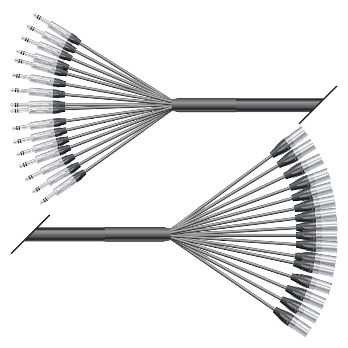 Studio loom | 16/00 | QUANTUM | NEUTRIK jack stereo | NEUTRIK XLR male | 10,00m