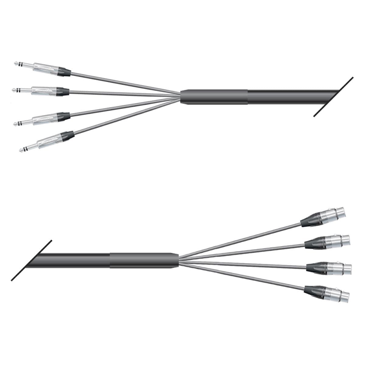 Studio loom | 04/00 | QUANTUM | NEUTRIK jack stereo | NEUTRIK XLR female | 10,00m