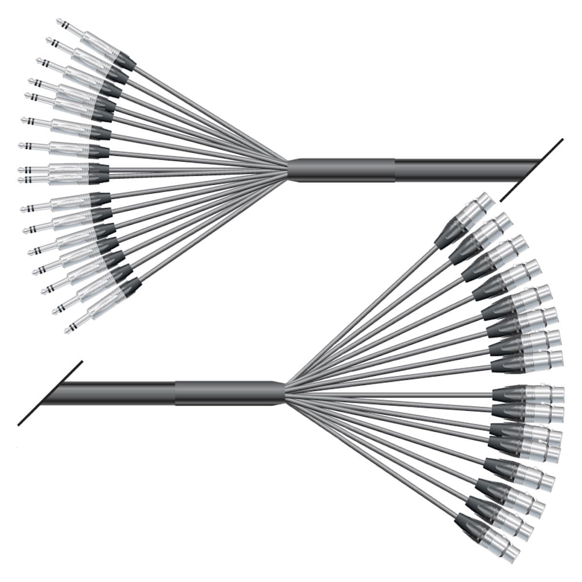 Studio loom | 16/00 | QUANTUM | NEUTRIK jack stereo | NEUTRIK XLR female | 10,00m