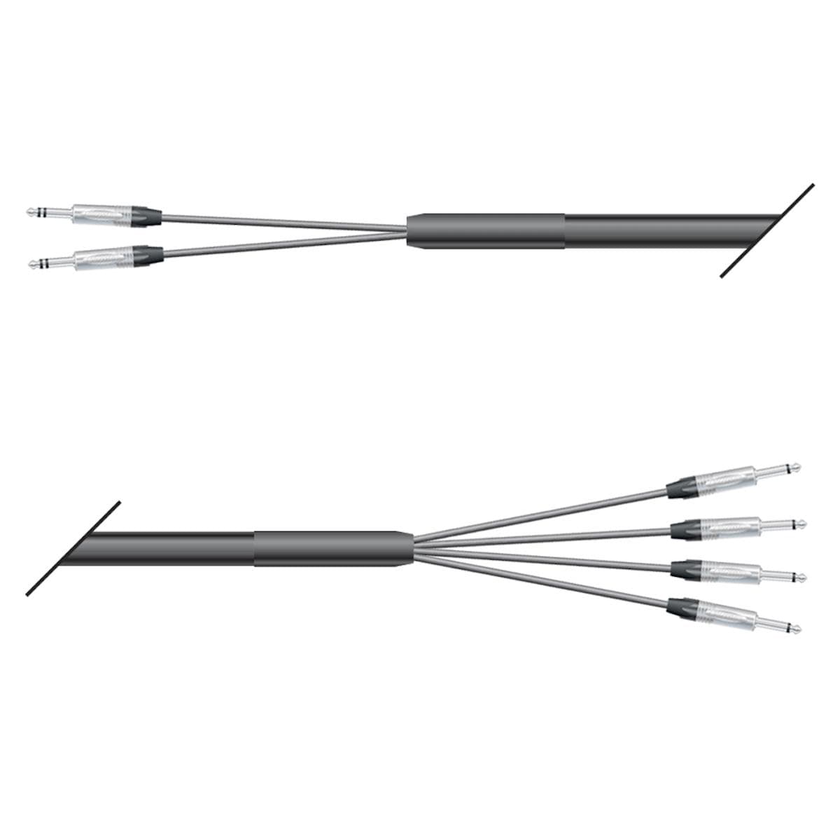 Studio looms insert | 02/04 | QUANTUM | NEUTRIK jack stereo | NEUTRIK jack mono | 10,00m