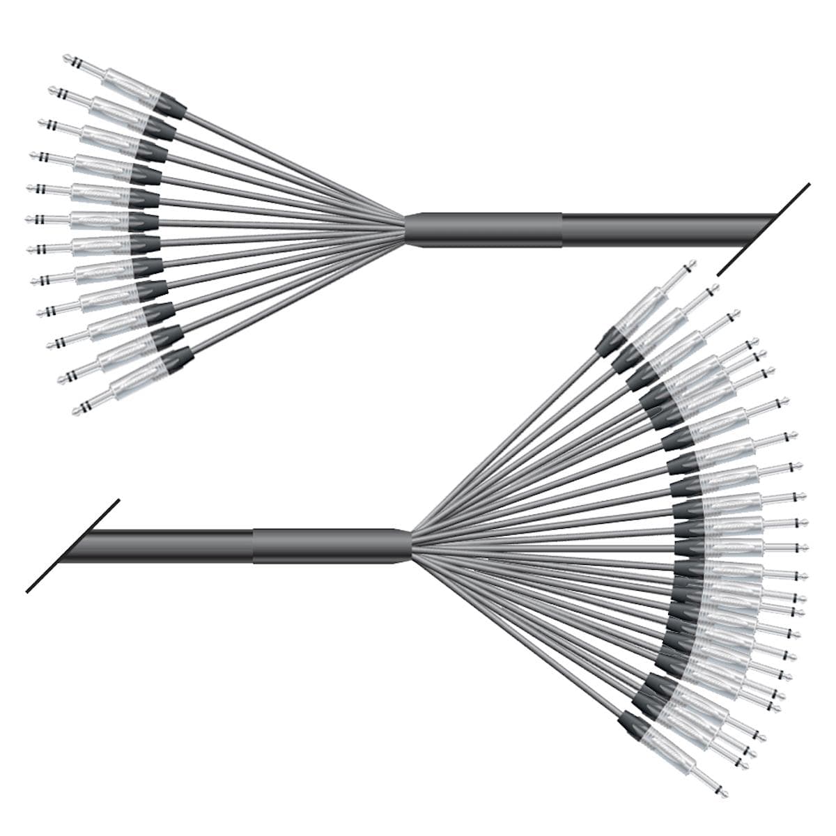 Studio looms insert | 12/24 | QUANTUM | NEUTRIK jack stereo | NEUTRIK jack mono | 10,00m