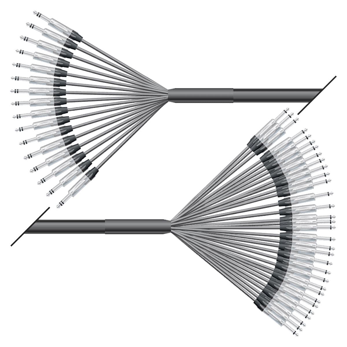 Studio looms insert | 16/32 | QUANTUM | NEUTRIK jack stereo | NEUTRIK jack mono | 10,00m