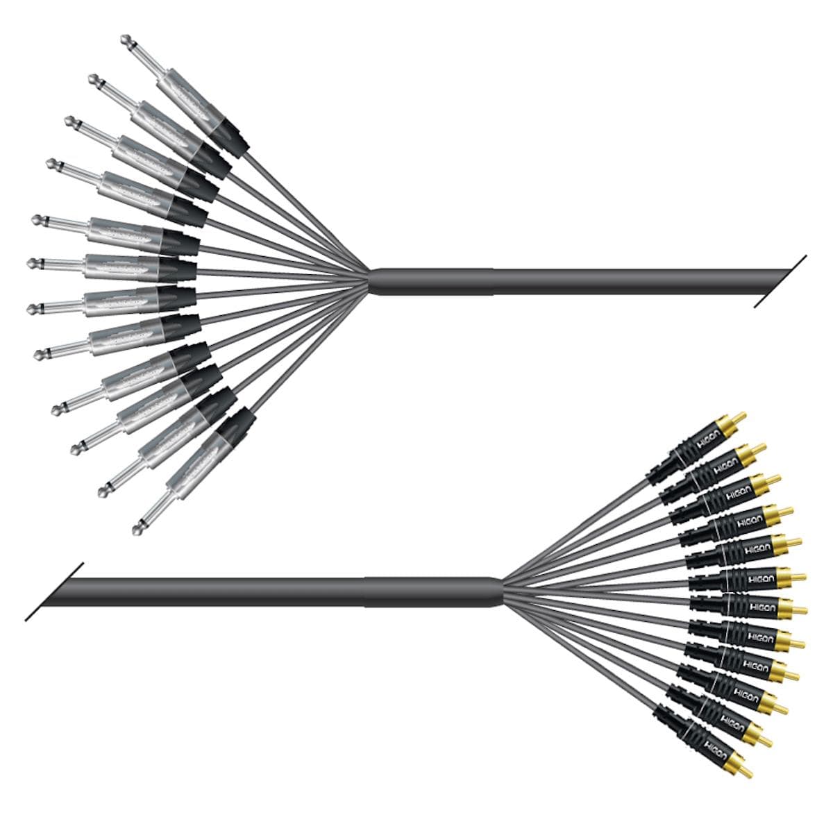 Studio loom | 12/00 | QUANTUM | NEUTRIK jack mono | HICON RCA | 10,00m