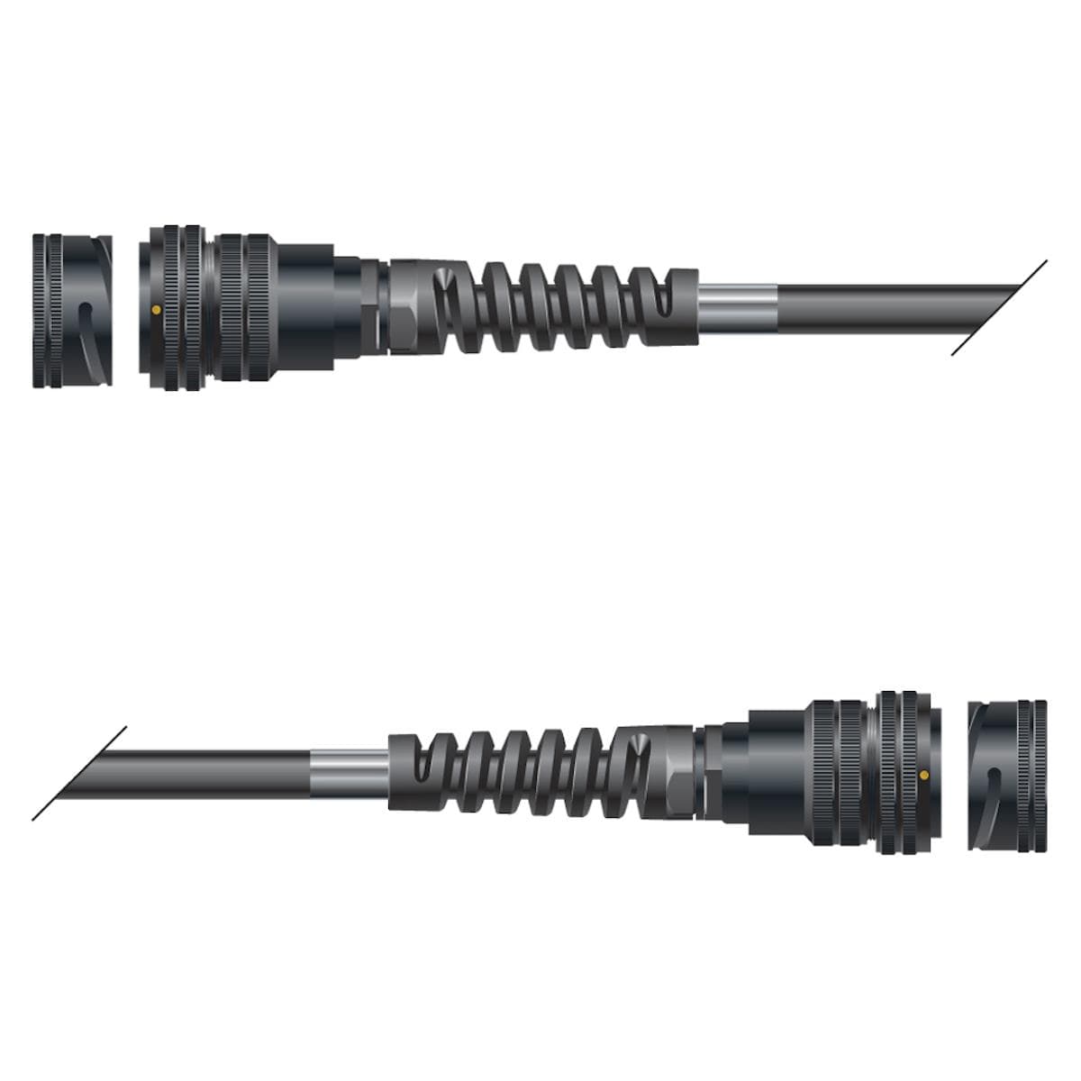 Multicore cable with round LK-connector -> Round LK-connector ; seperate grounding | 12/00 | separat