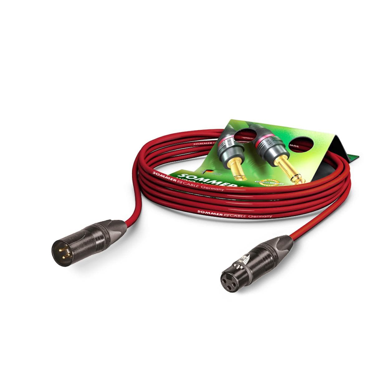 Microphone Cable SC-Source MKII Highflex, 2 x 0,25 mm² | XLR / XLR, NEUTRIK | 20,00m | red