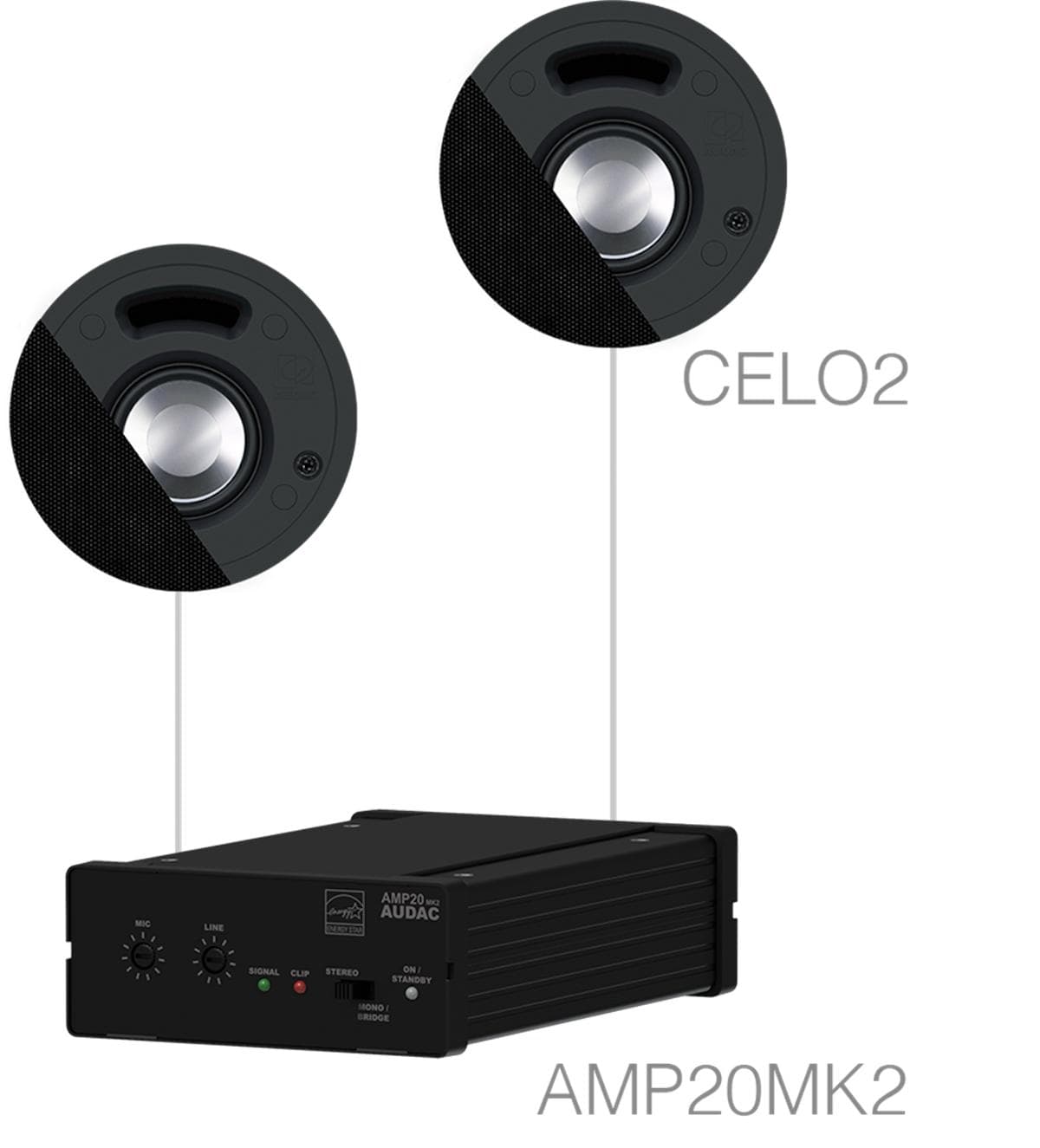SENSO2.2/B 2 x CELO2 + AMP20MK2 Black version