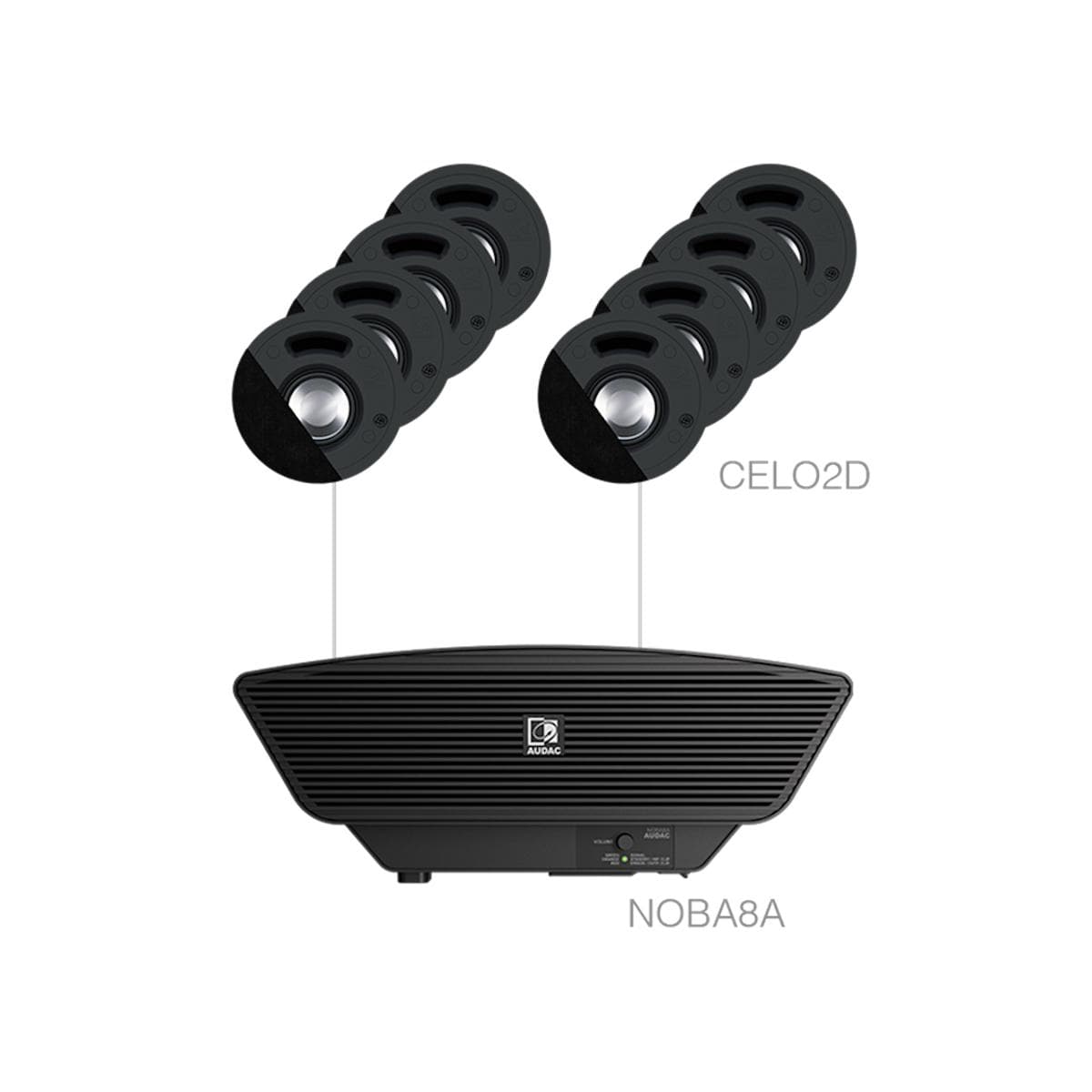 SENSO2.9/B 8x CELO2D + NOBA8A + AMP523MK Black