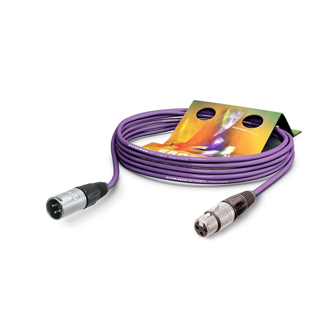 Microphone Cable Stage 22 Highflex, 2 x 0,22 mm² | XLR / XLR, NEUTRIK | 10,00m | purple