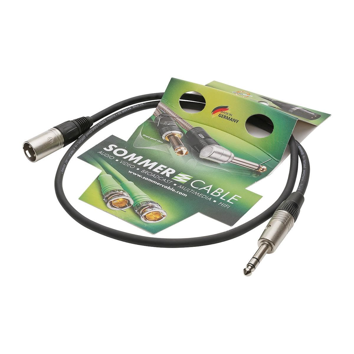 Microphone Cable Stage 22 Highflex, 2 x 0,22 mm² | XLR / jack, NEUTRIK | 15,00m | black