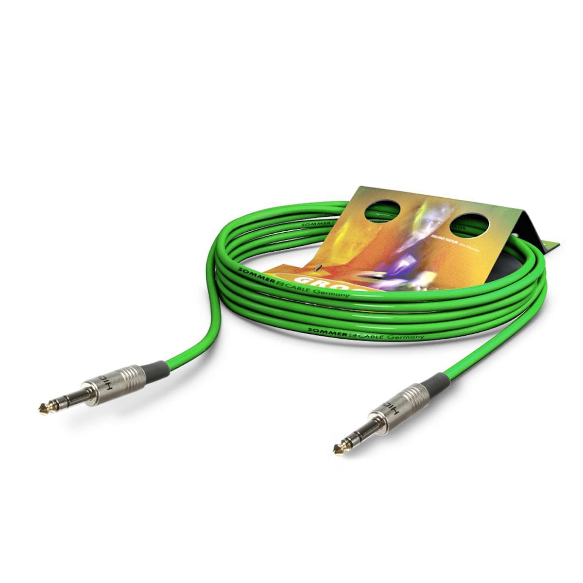 Patch- / insertcable Stage 22 Highflex, 2 x 0,22 mm² | jack / jack, HICON | 5,00m | green