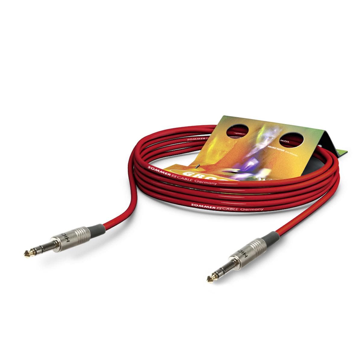 Patch- / insertcable Stage 22 Highflex, 2 x 0,22 mm² | jack / jack, HICON | 5,00m | red