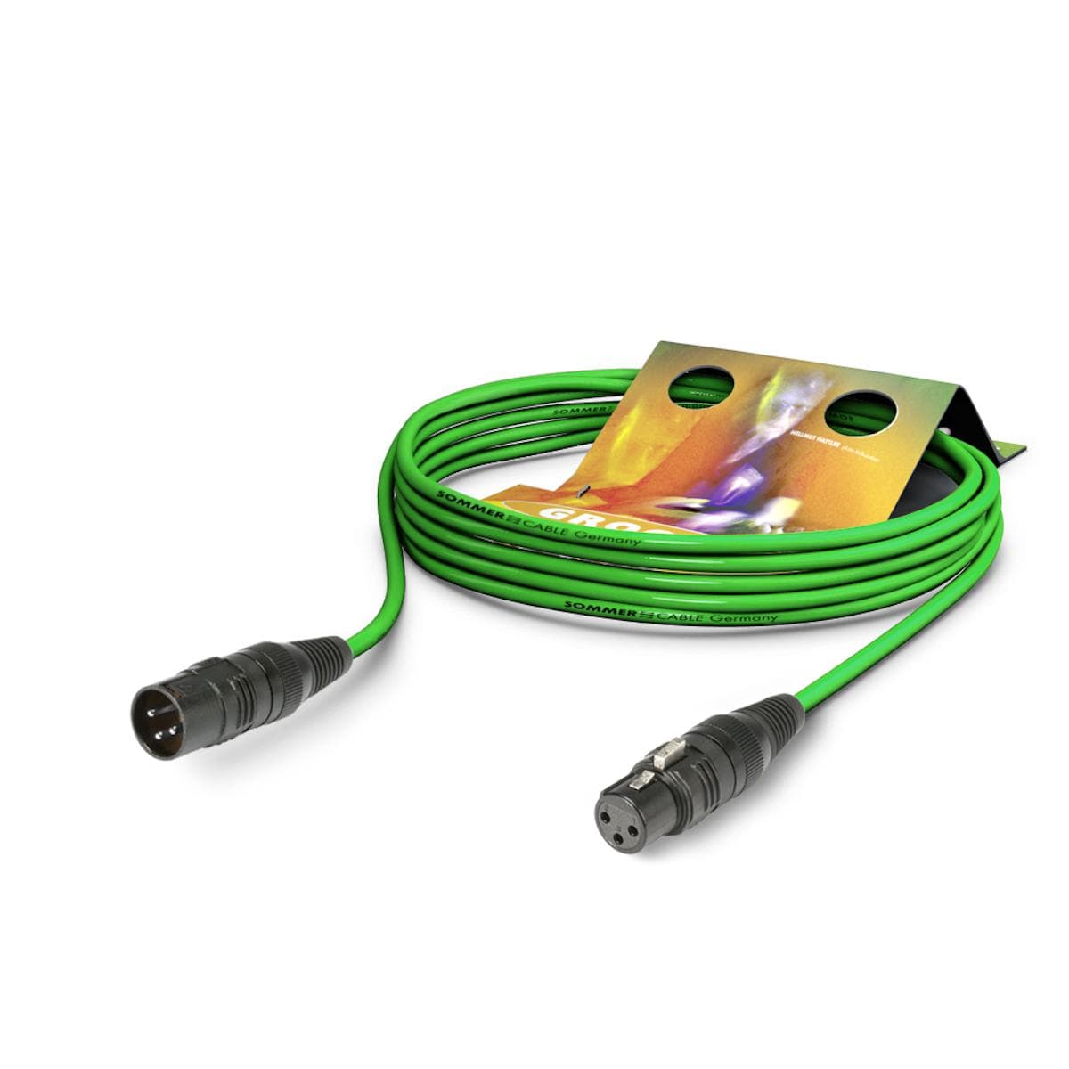 Microphone Cable Stage 22 Highflex, 2 x 0,22 mm² | XLR / XLR, HICON | 20,00m | green
