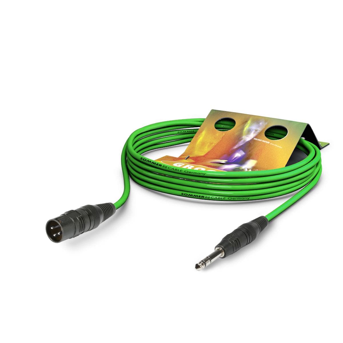 Microphone Cable Stage 22 Highflex, 2 x 0,22 mm² | XLR / jack, HICON | 10,00m | green