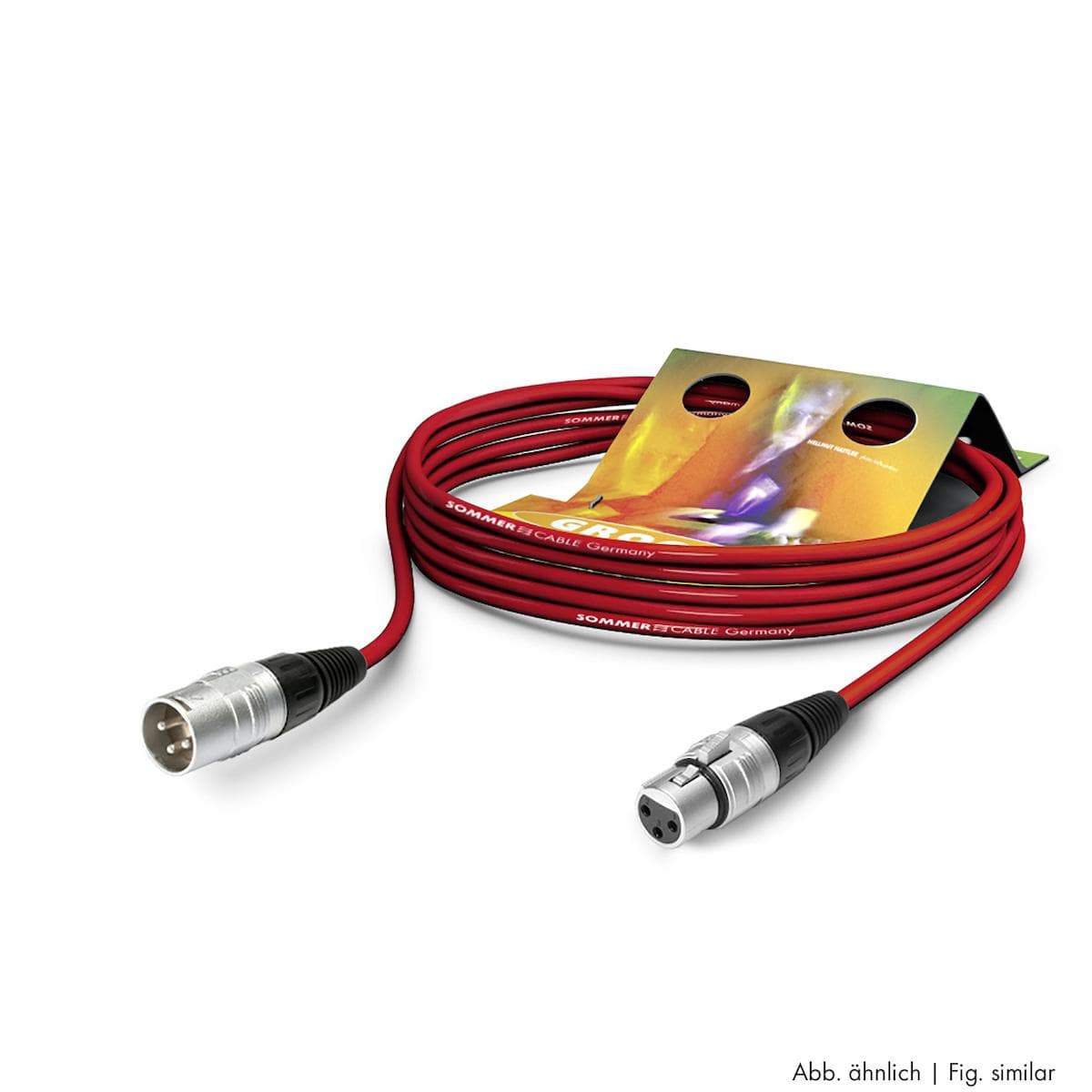 Microphone Cable Stage 22 Highflex, 2 x 0,22 mm² | XLR / XLR, HICON | 20,00m | red