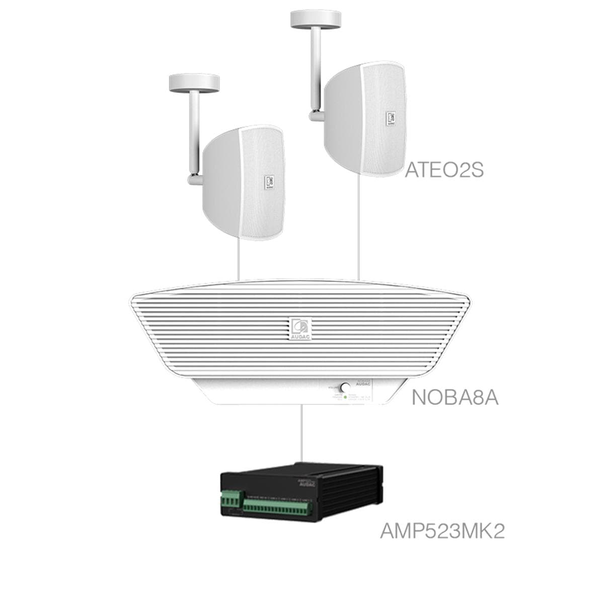 SONA2.3C+/W 2x ATEO2S + NOBA8A + AMP523MK2 White
