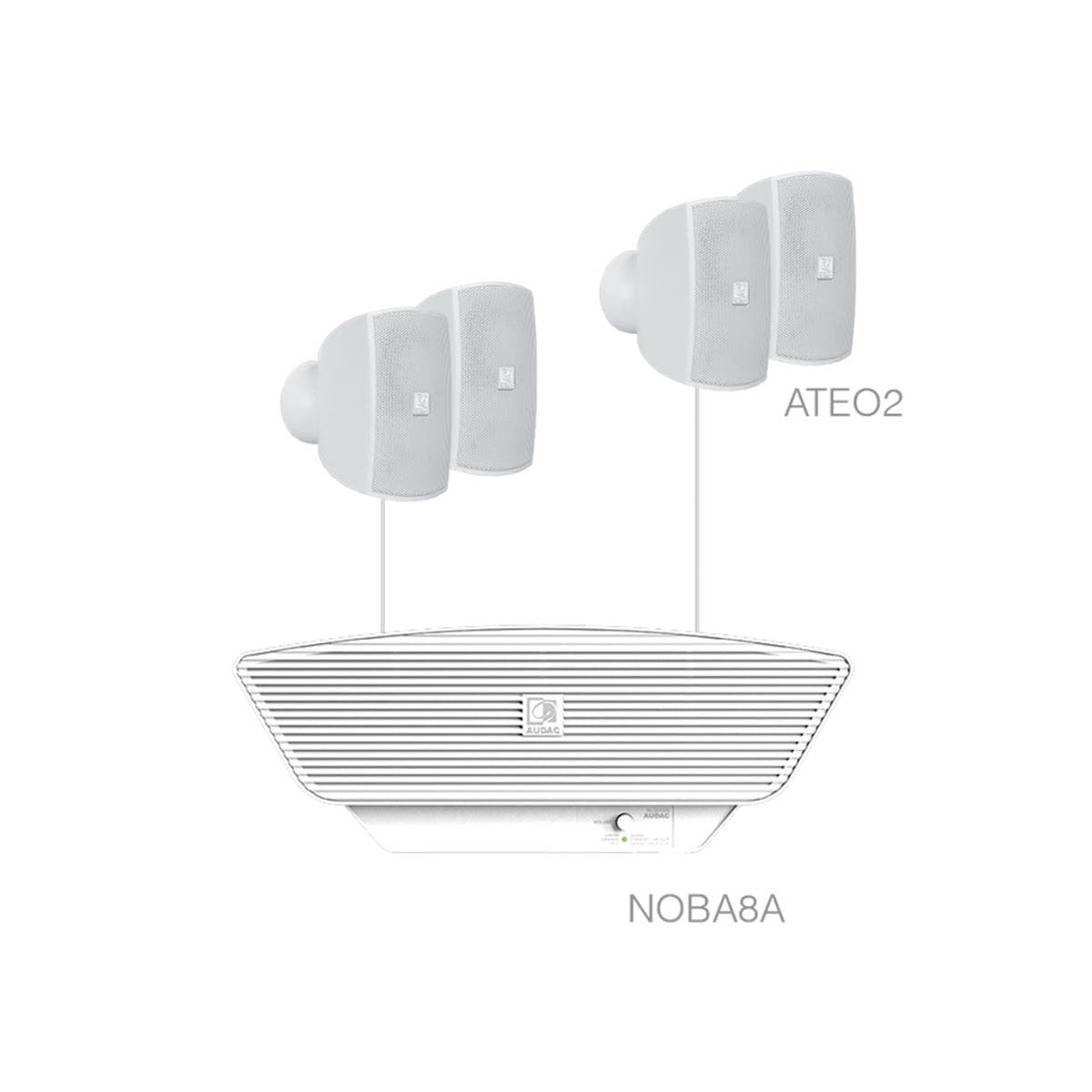 SONA2.5/W 4x ATEO2 + NOBA8A White