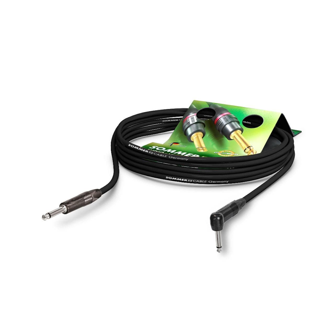 Instrument cable SC-Spirit, 1 x 0,50 mm² | jack / jack 90°, NEUTRIK | 10,00m