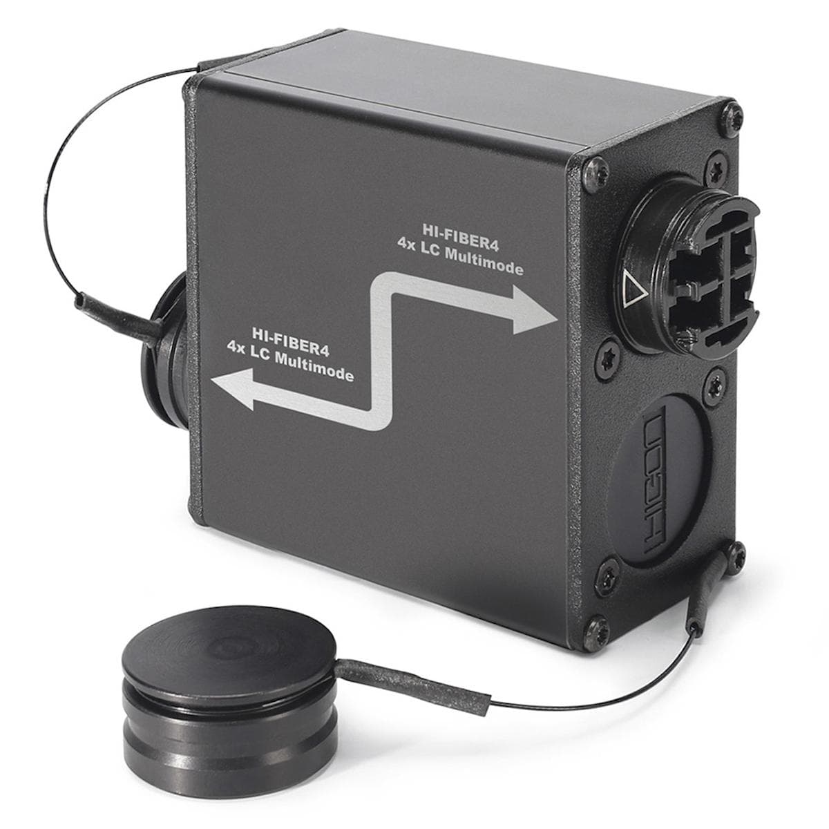 Sommer cable Adapter | LC female/HI-FIBER4 female straight, anthracite