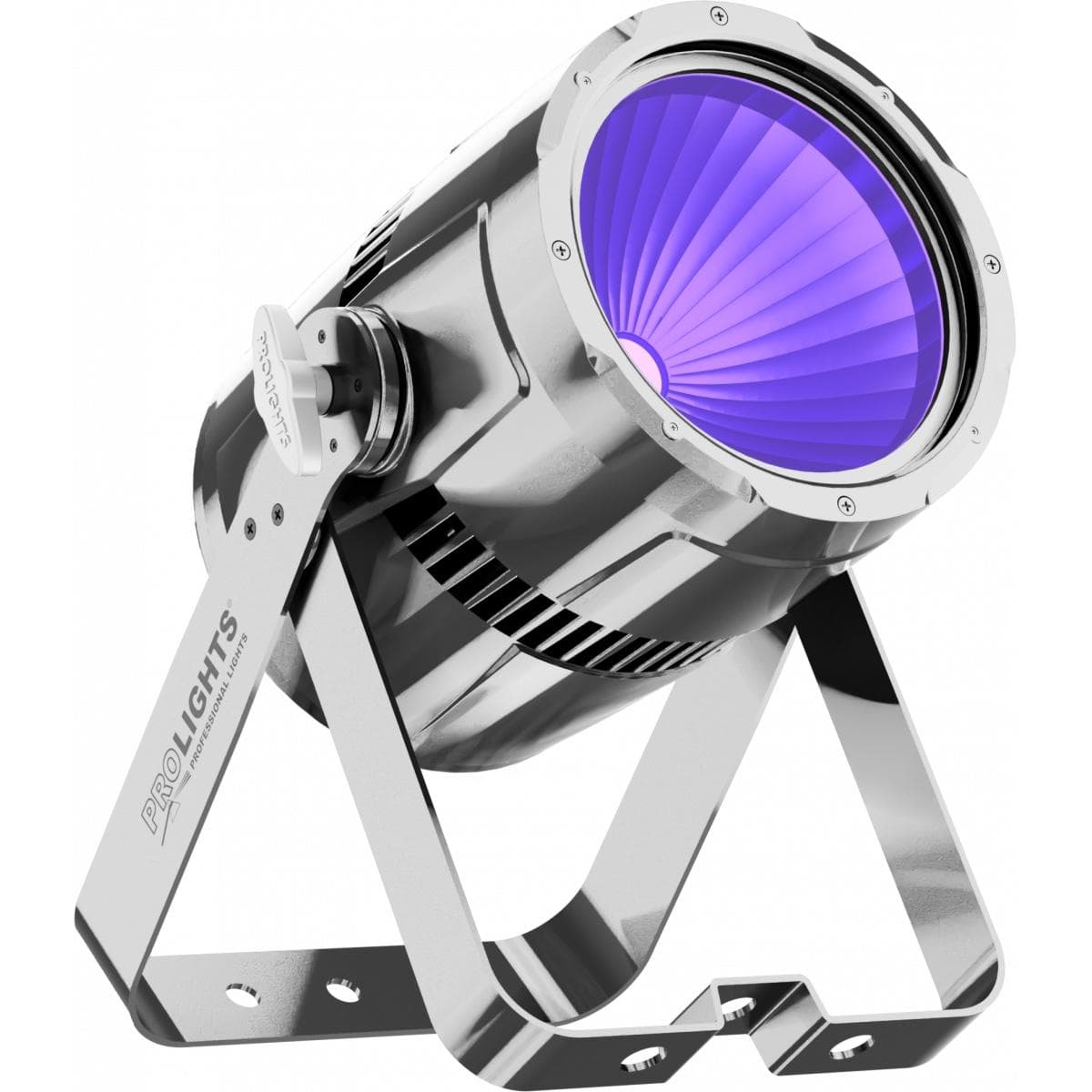 1x100W UV COB LED LED projector, 60°, HD-dimming, IP20, 124W, 4,5Kg, Chrome