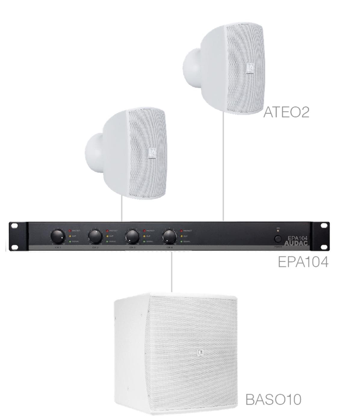 SUBLI2.3E/W 2 x ATEO2 + BASO10 + EPA104 White