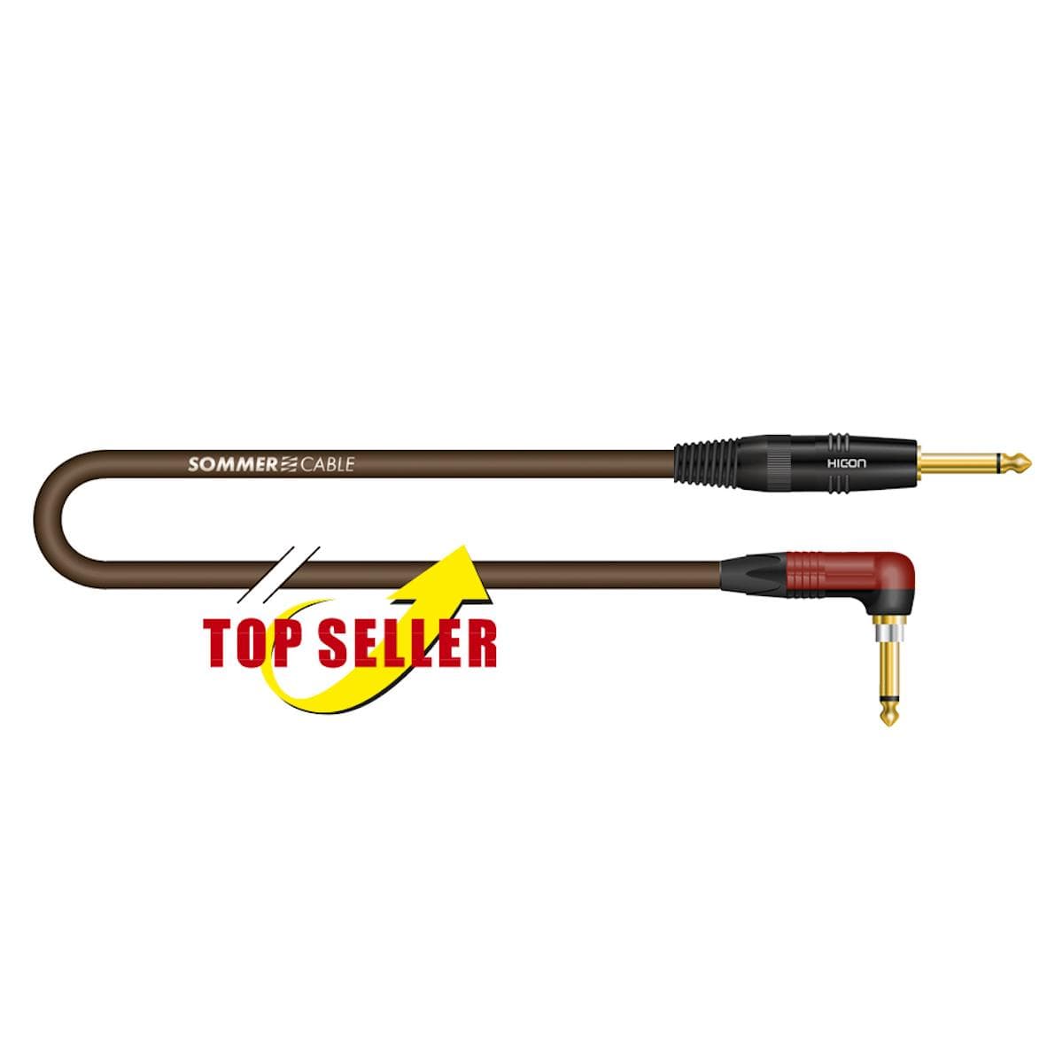 Instrument cable SC-Spirit XXL, 1 x 0,75 mm² | Jack / Jack 90°, HICON | 10,00m