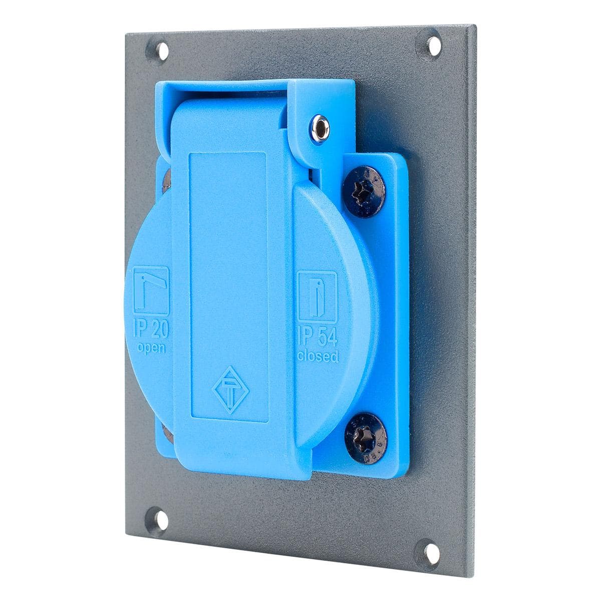 SYSBOXX Connector module for SYS housing series , 2 HE, 2 BE, elo galvanized steel sheet 2.5mm, colo