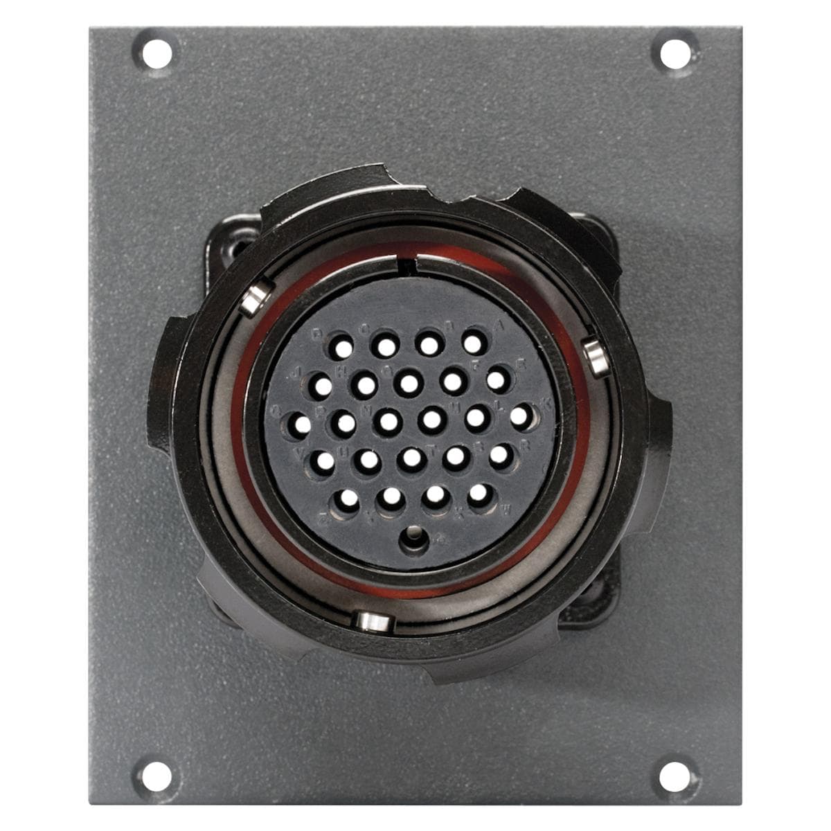 Side panel module LK 24-pole female -> 2 push-on blade con. 14-pole, lockable, 2 HE; depth: 80 mm fo