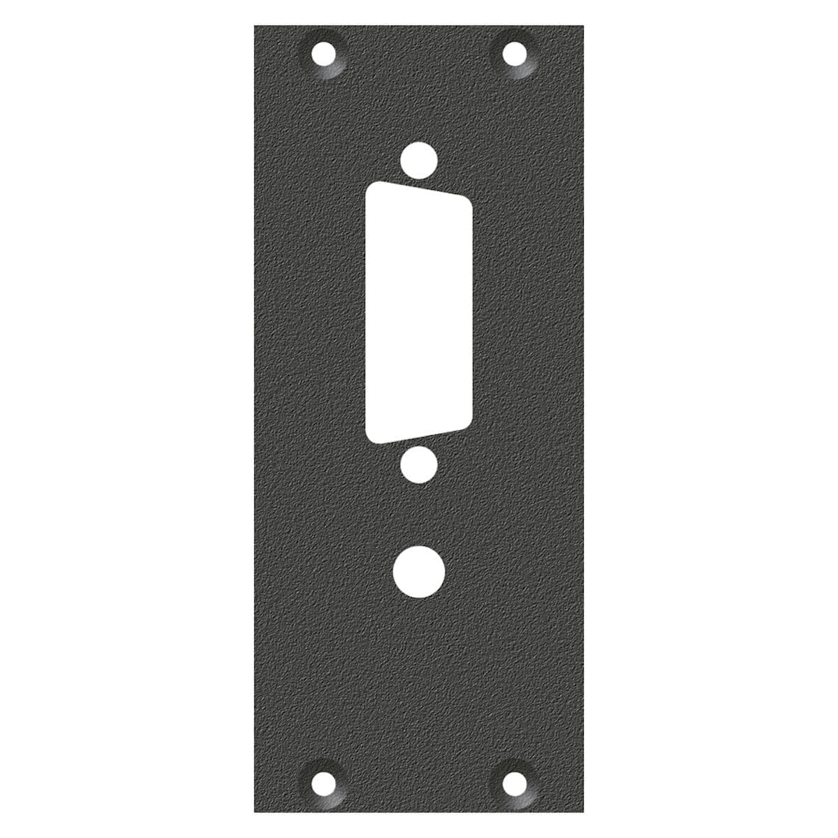 front panel DVI insert, 2 HE, 1 BE for SYS-series, Galvanized sheet steel, colour: anthracite, RAL 7