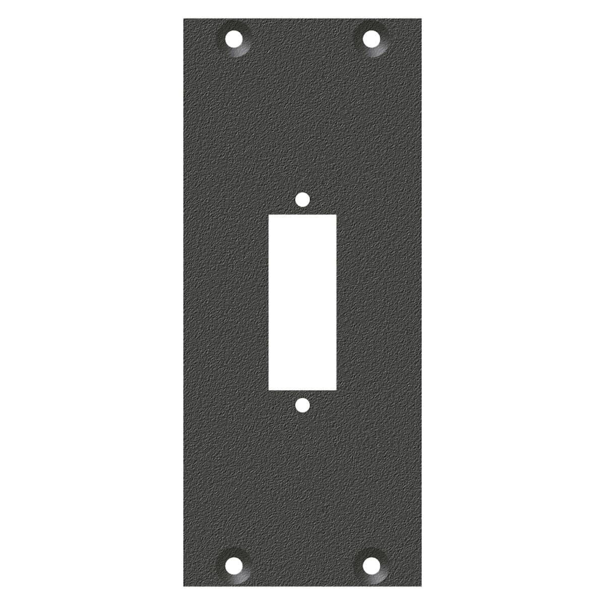 front panel fibre glass combi insert, 2 HE, 1 BE for SYS-series, Galvanized sheet steel, colour: ant