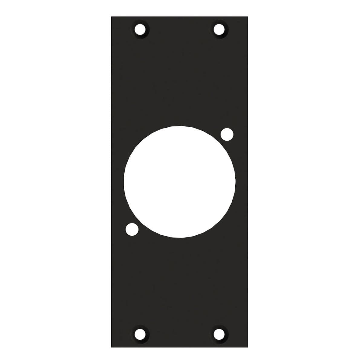 front panel 1 x NAC3FPX, 2 HE, 1 BE for SYS-series, 2.5 mm galvanized steel sheet, colour: anthracit