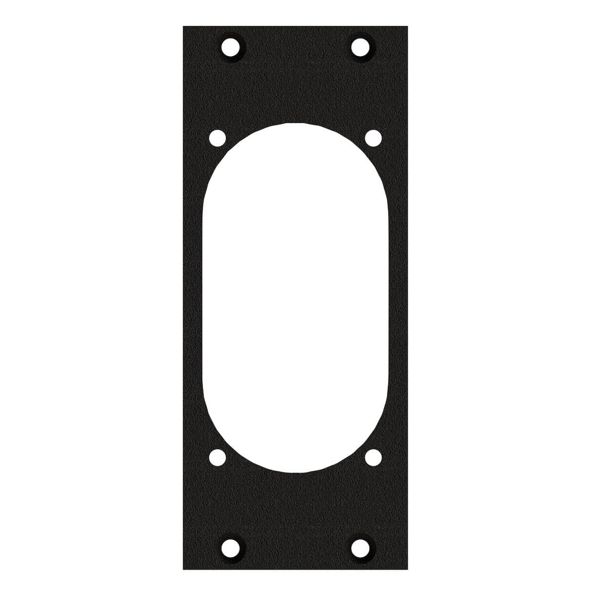 front panel 1 x NAC3PX, 2 HE, 1 BE for SYS-series, 2.5 mm galvanized steel sheet, colour: anthracite