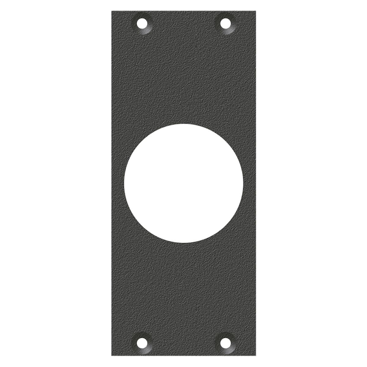 front panel PG21-Hole, 2 HE, 1 BE for SYS-series, Galvanized sheet steel, colour: anthracite, RAL 70