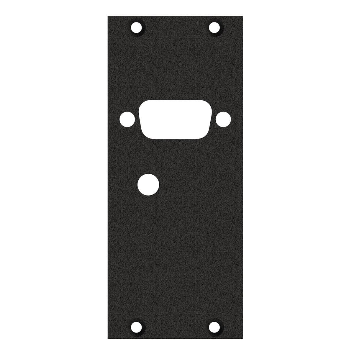 front panel HDMI / VGA cut out, 2 HE, 1 BE for SYS-series, Galvanized sheet steel, colour: anthracit