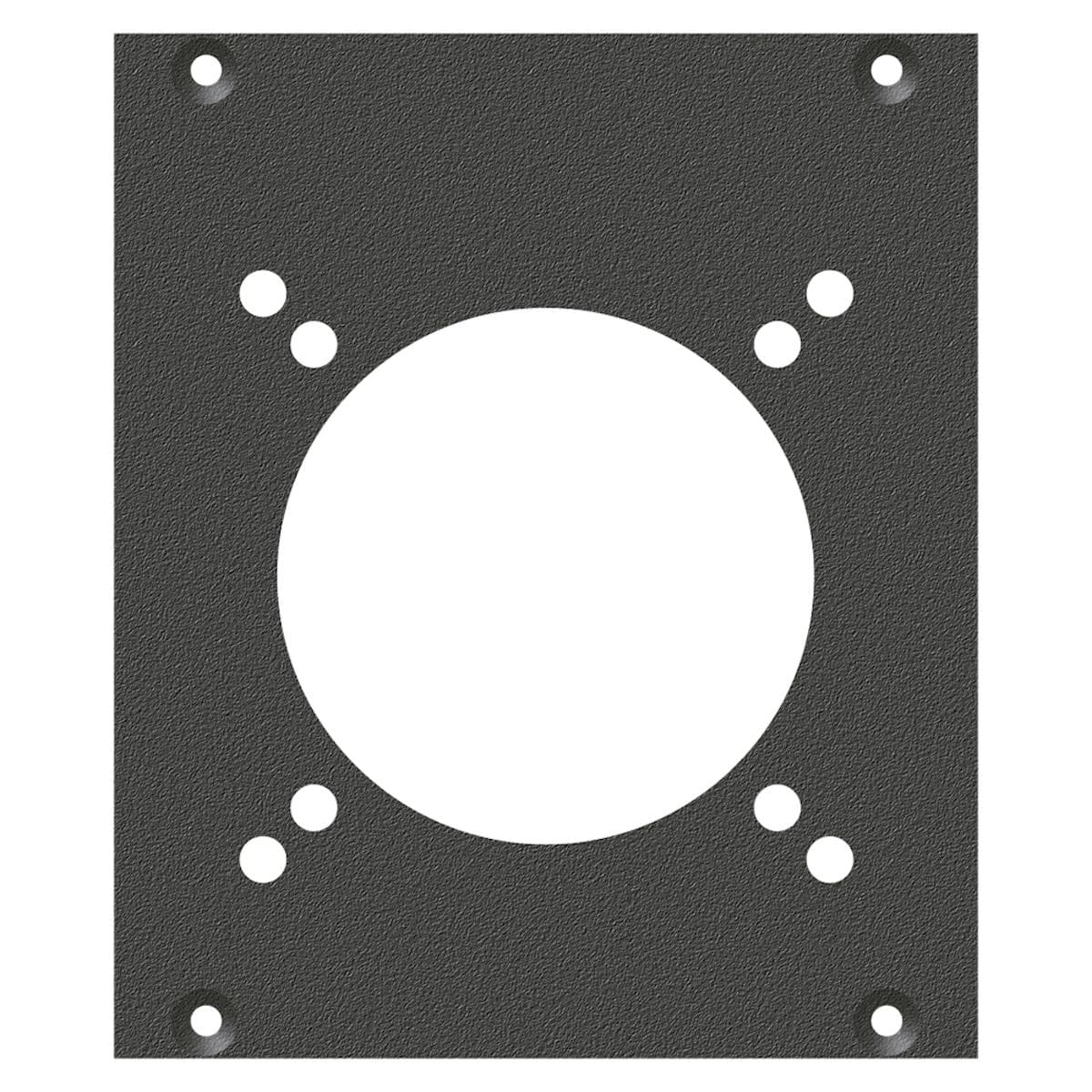 front panel CEE3-Hole, 2 HE, 2 BE for SYS-series, Galvanized sheet steel, colour: anthracite, RAL 70