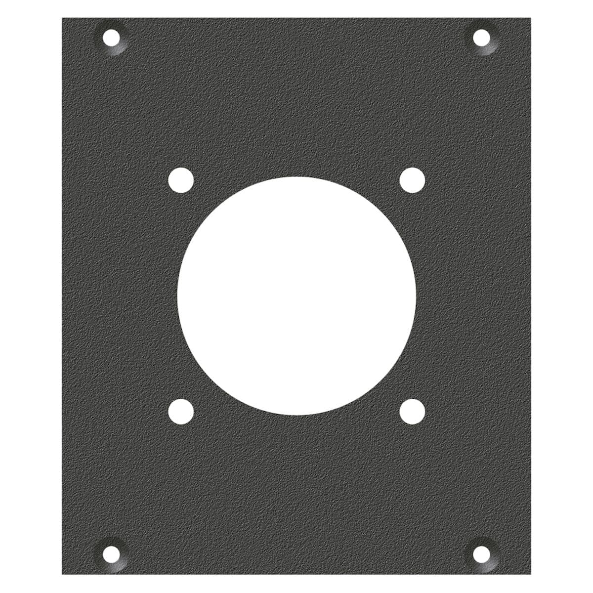 front panel LK24-Hole, 2 HE, 2 BE for SYS-series, Galvanized sheet steel, colour: anthracite, RAL 70