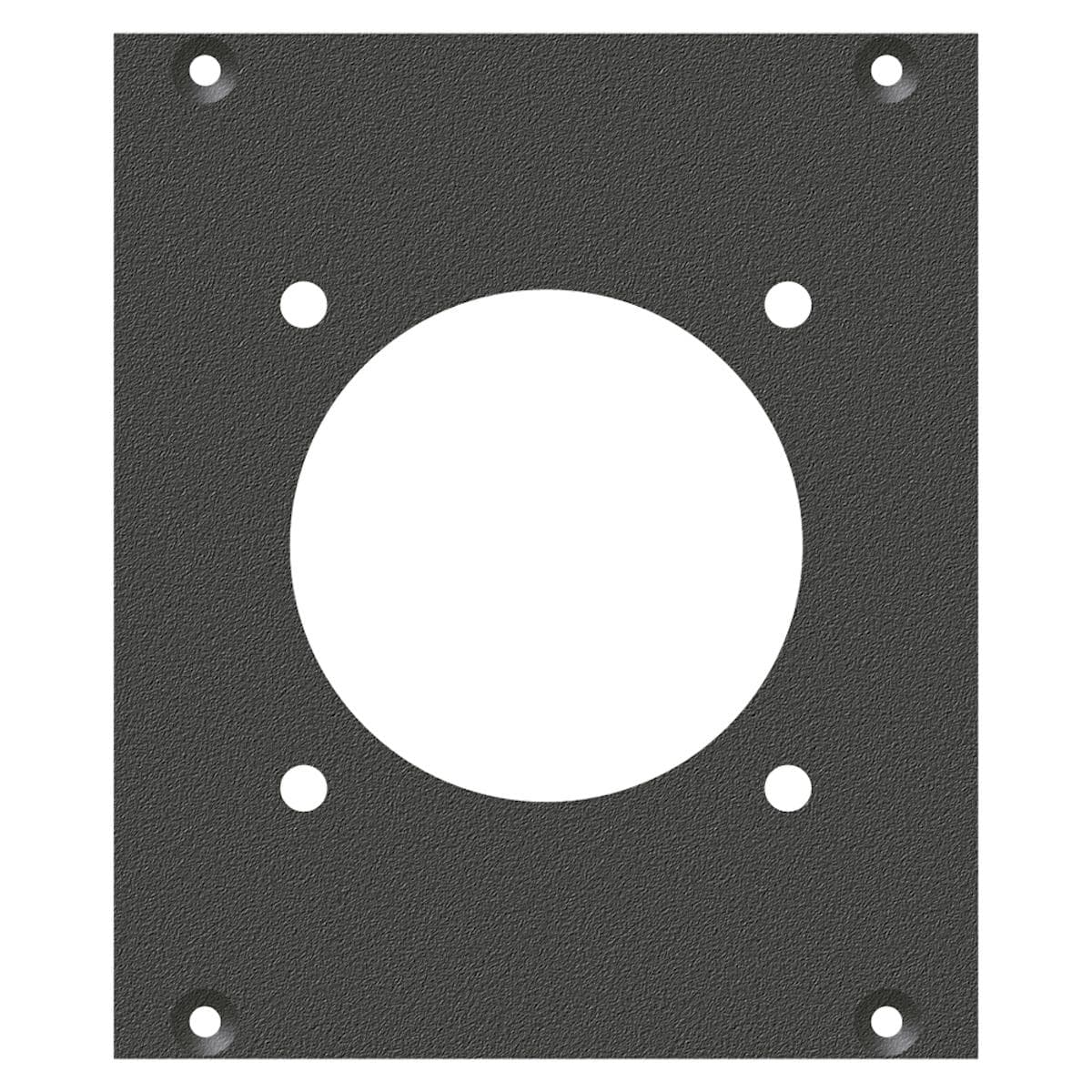 front panel LK37-Hole, 2 HE, 2 BE for SYS-series, Galvanized sheet steel, colour: anthracite, RAL 70