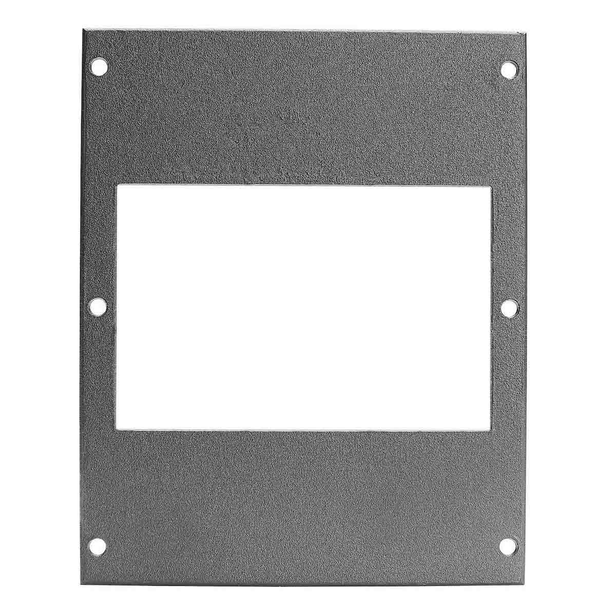 front panel 4 x 17,5mm, 2 HE, 3 BE for SYS-series, Galvanized sheet steel, colour: anthracite, RAL 7