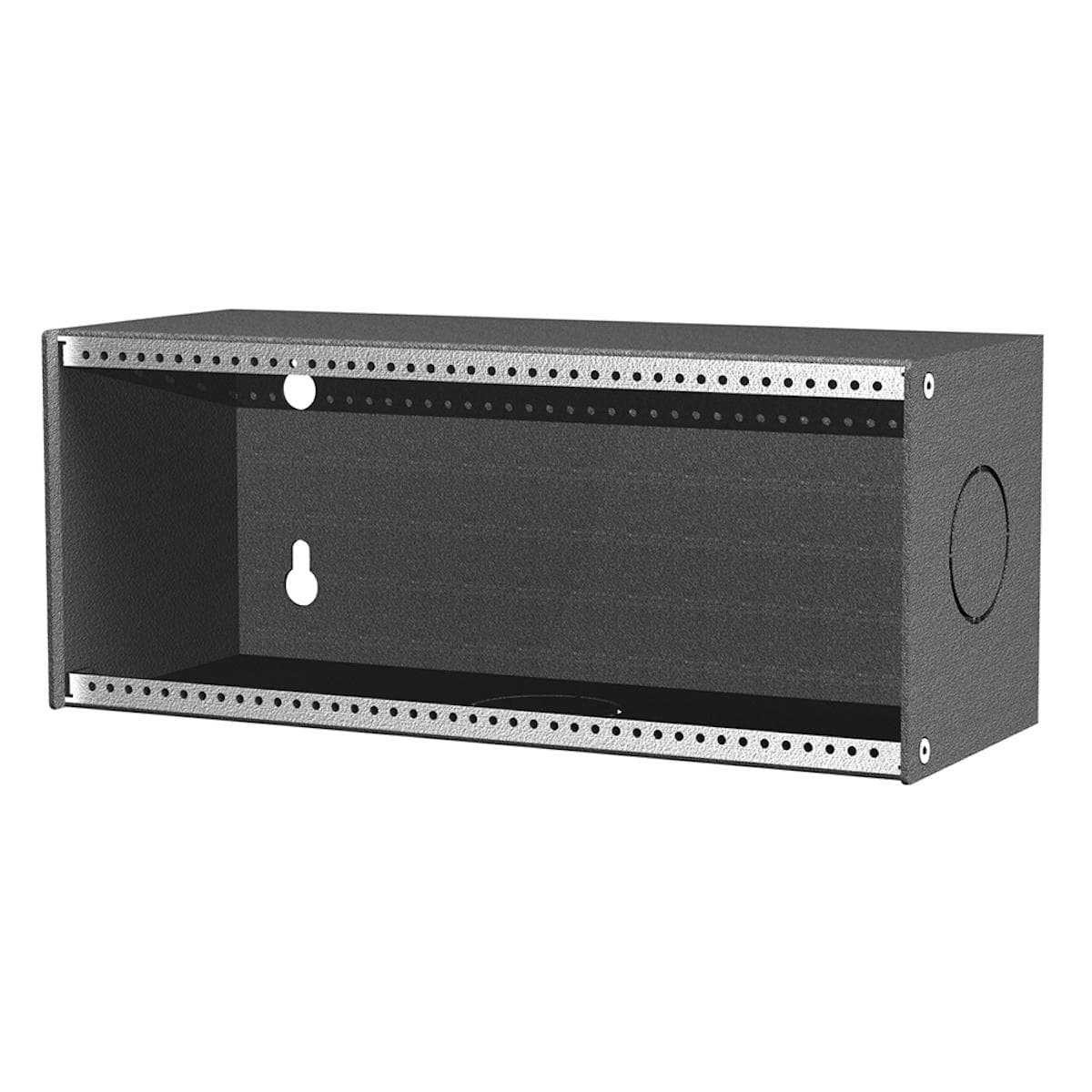 Wall connection field 2 HE, 6 BE, 80 mm deep, anthracite