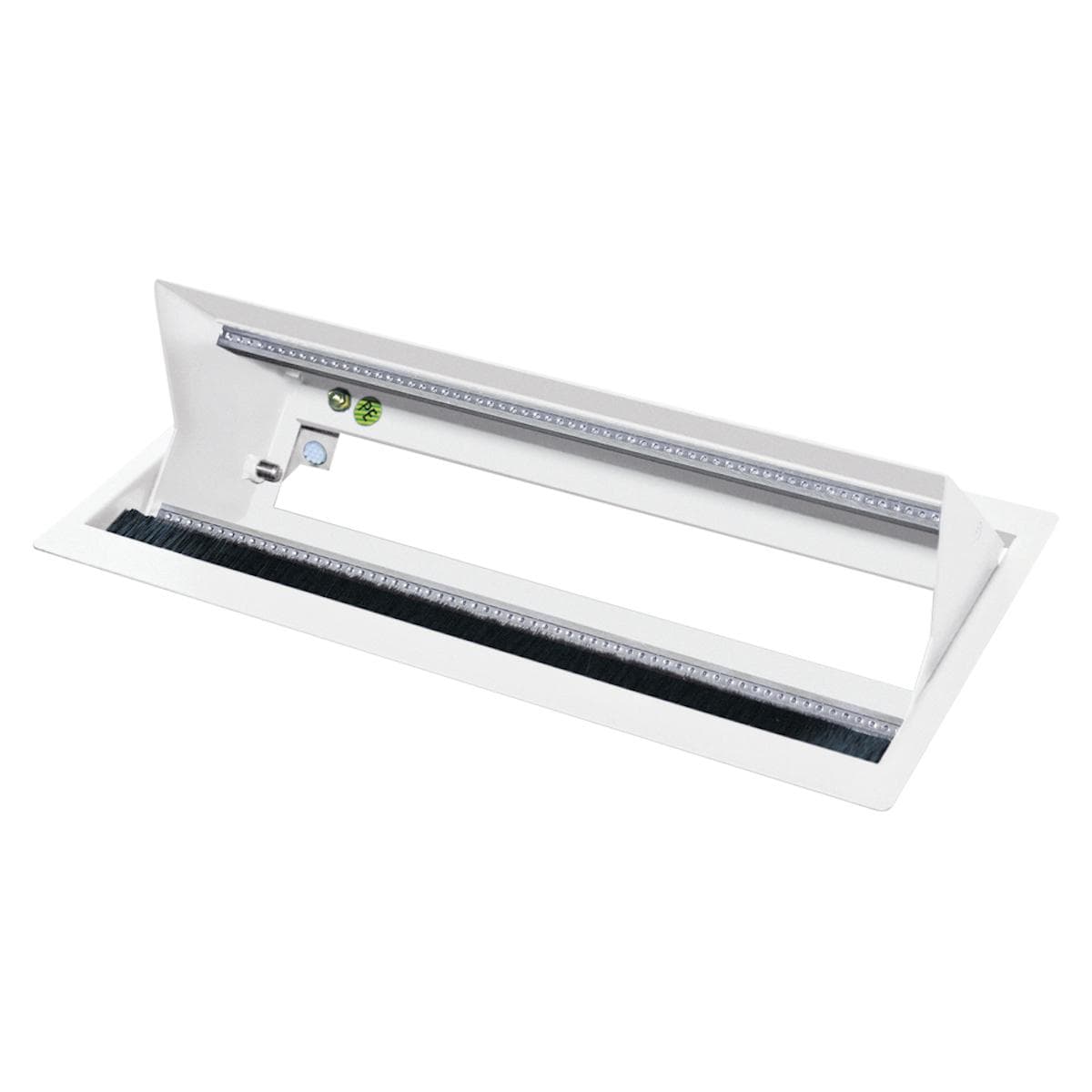 table insert box white, 2 HE, 9 BE; depth: 193 mm for SYSBOXX-Module, colour: pure white, RAL 9010