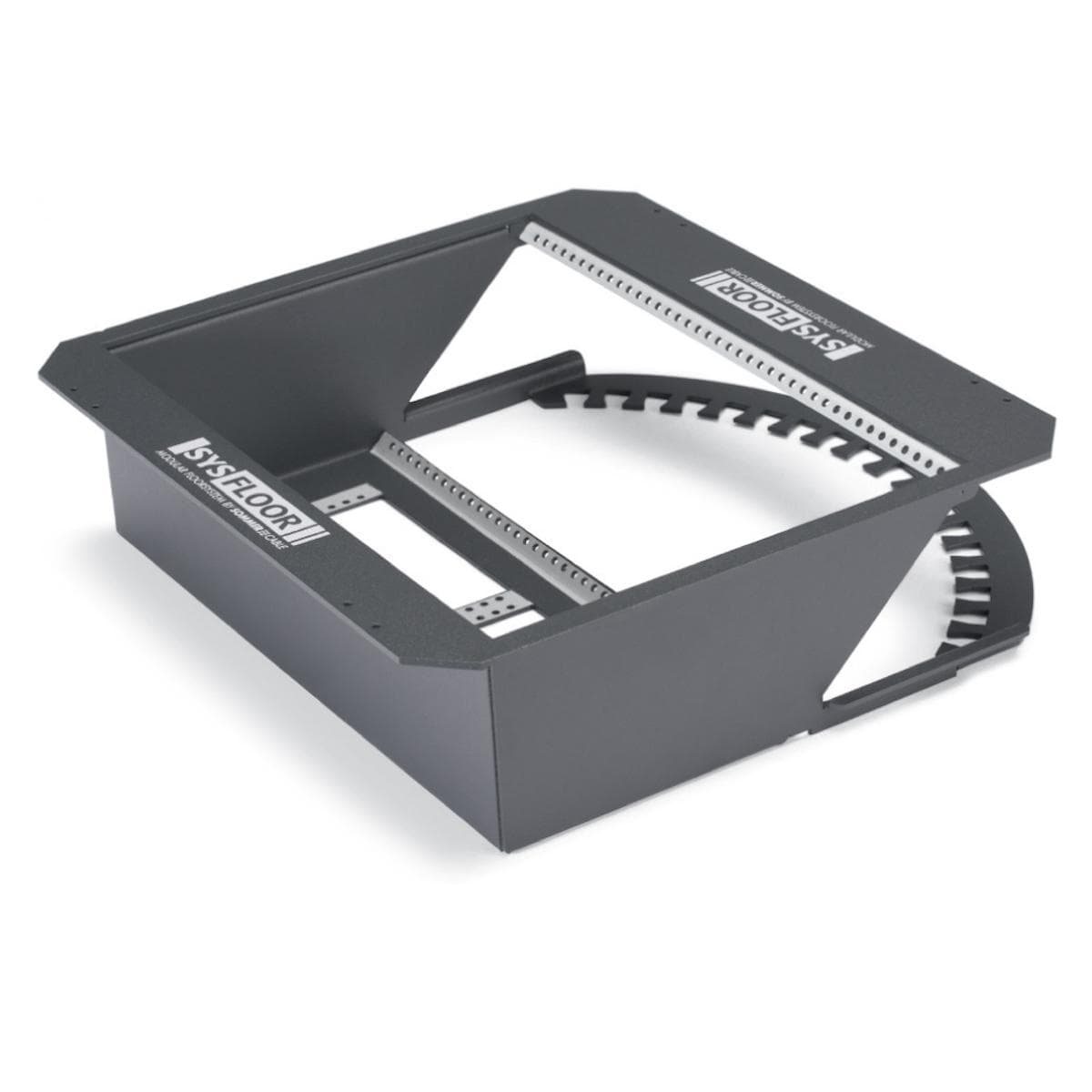 Mounting frame for floor tank , 2 HE, 6 BE for SYSBOXX-Module; With 50 front panel screws, colour: a