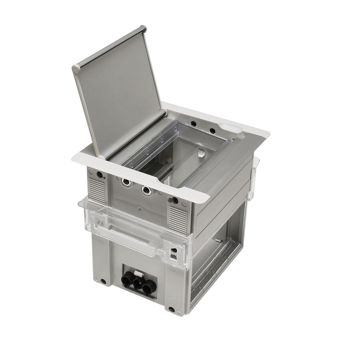 SYSFRAME Desk mounting frame and desk connection panel with cover for 2 SYSWALL45 modules each ; dep