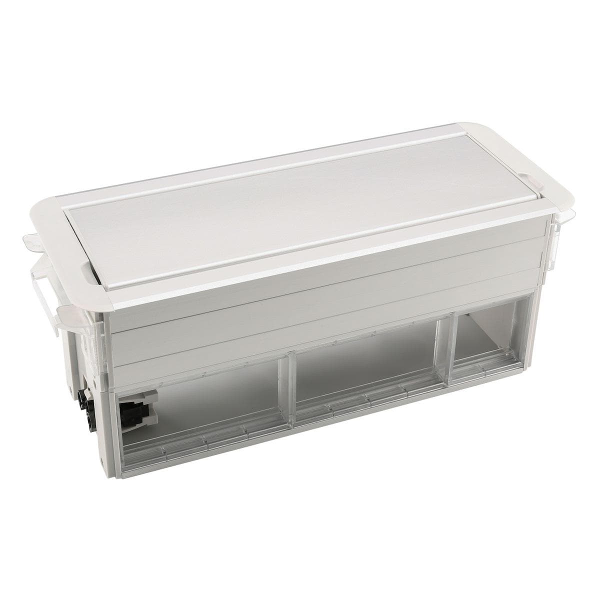 SYSFRAME Desk mounting frame and desk connection panel with cover for 5 SYSWALL45 modules each ; dep