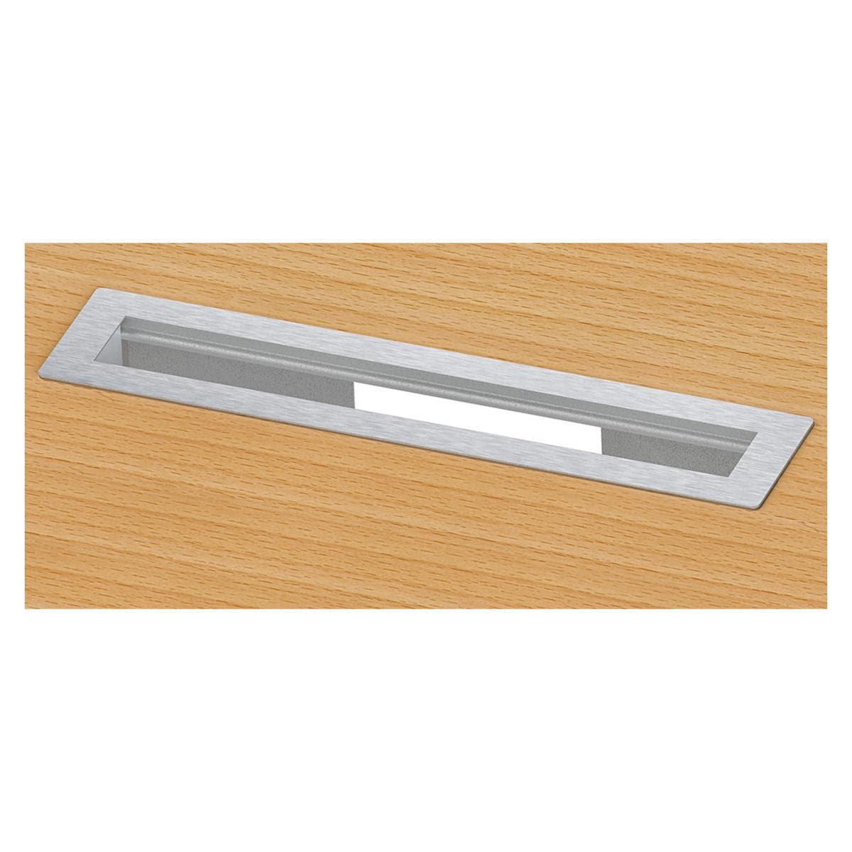 SYSWALL Table mounting frame Desk installation frame for 8 modules; depth: 90 mm, colour: silver