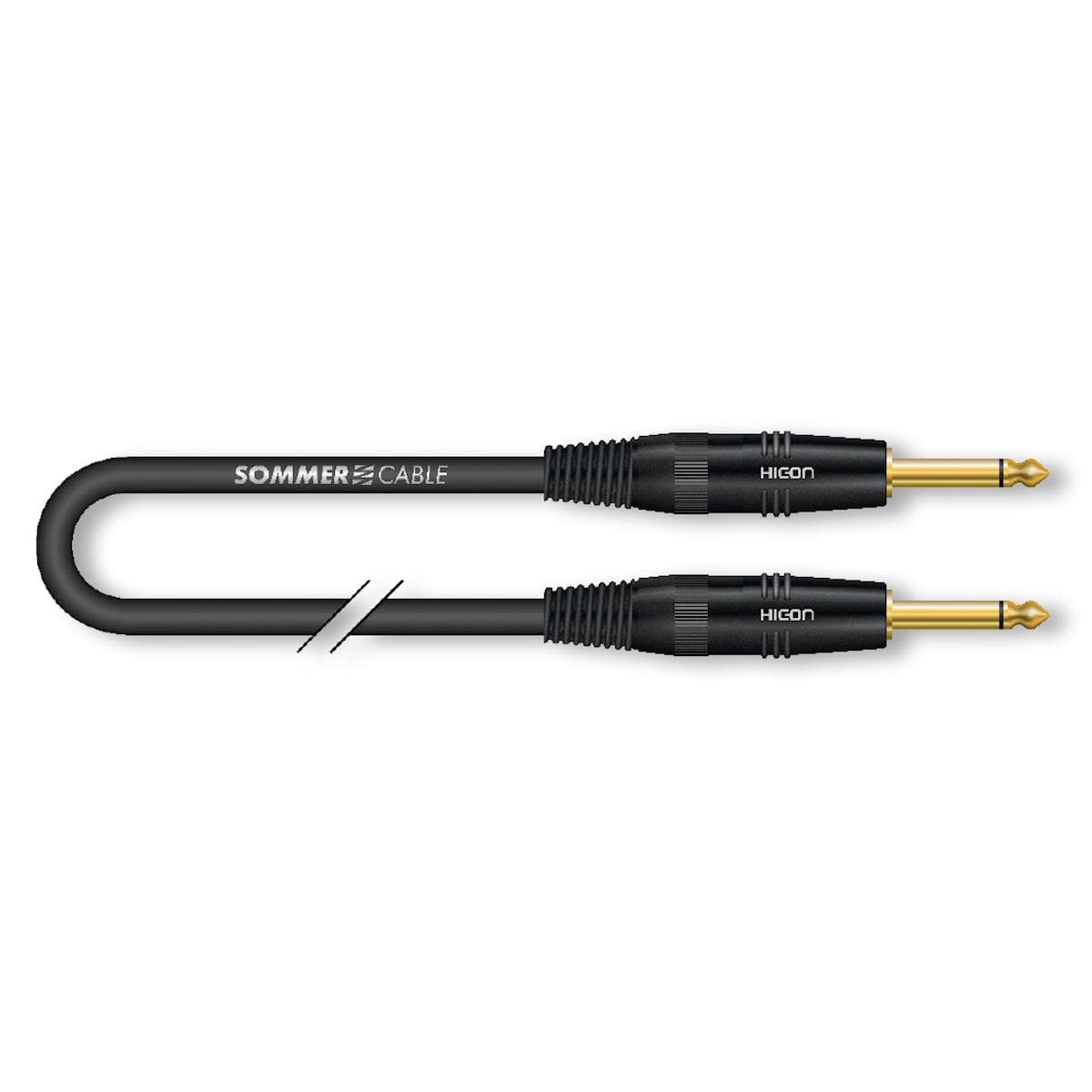 Instrument cable SC-Spirit BLACK ZILK, 1 x 0,25 mm² | jack / jack, HICON | 10,00m | black