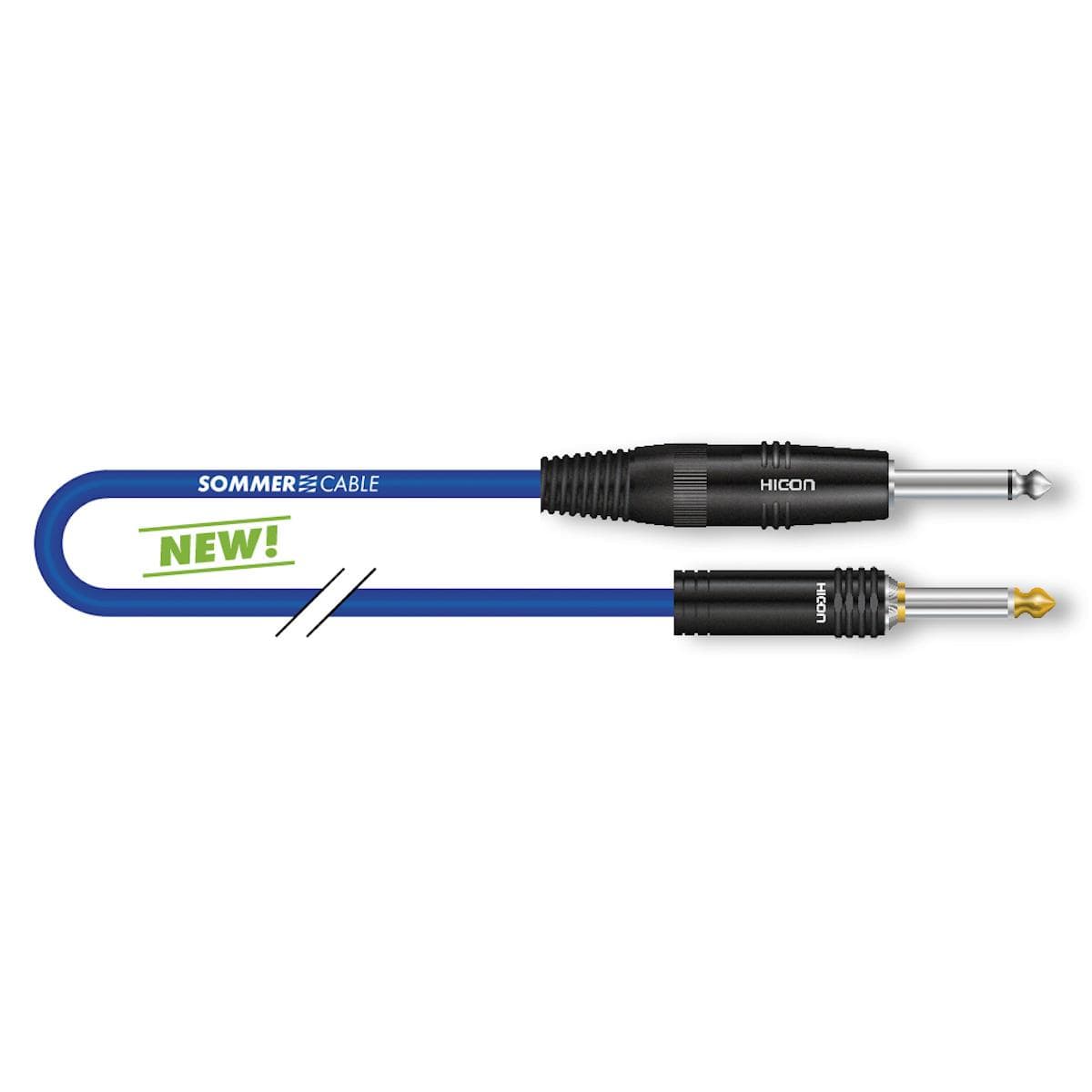 Instrument cable Tricone® MKII, 1 x 0,22 mm² | jack / jack, HICON | 9,00m | blue