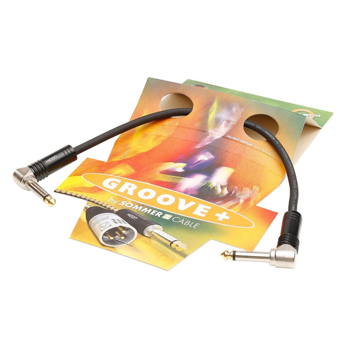 Instrument cable Tricone® MKII, 1 x 0,22 mm² | jack / jack, HICON | 4,50m | black