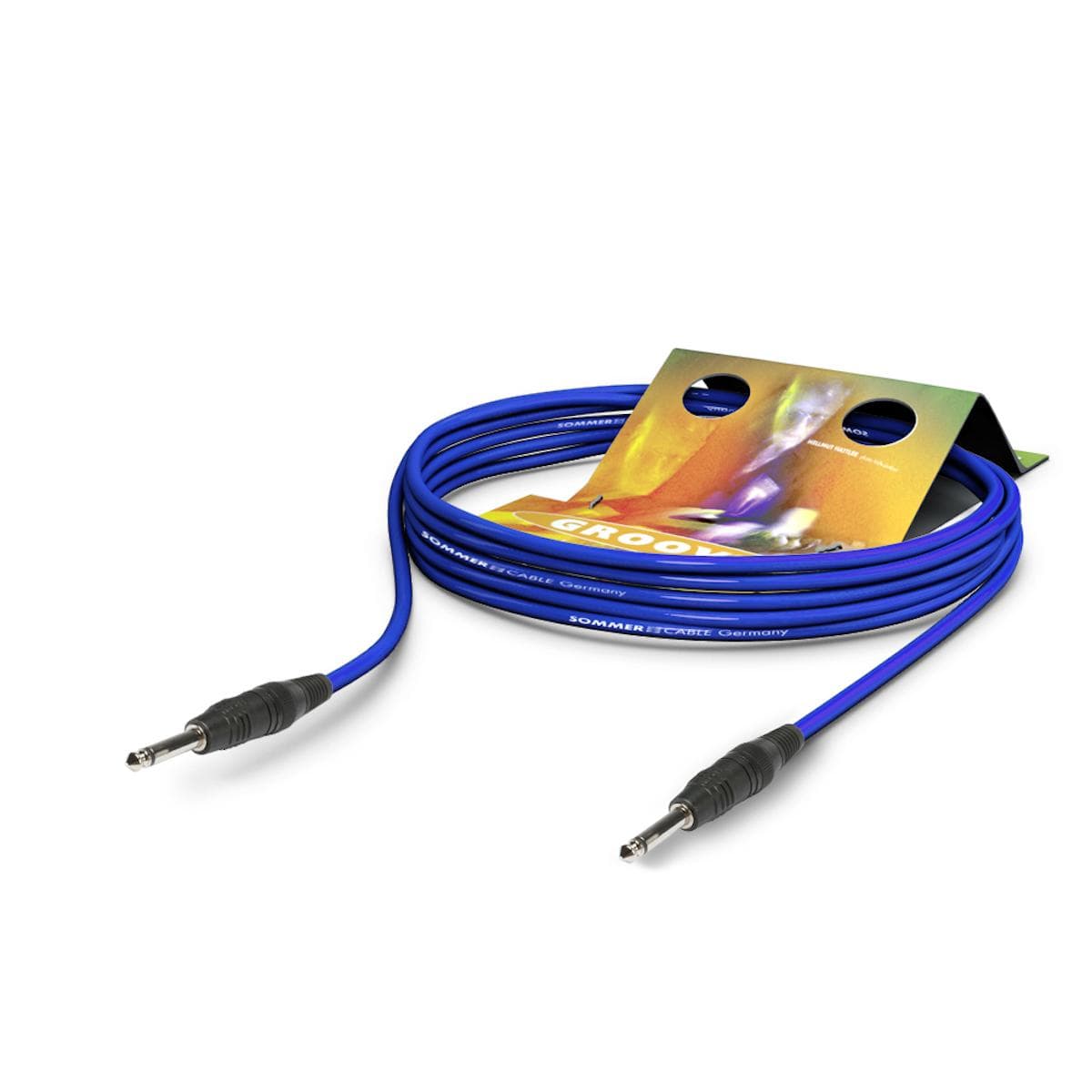 Instrument cable Tricone® MKII, 1 x 0,22 mm² | jack / jack, HICON | 9,00m | blue
