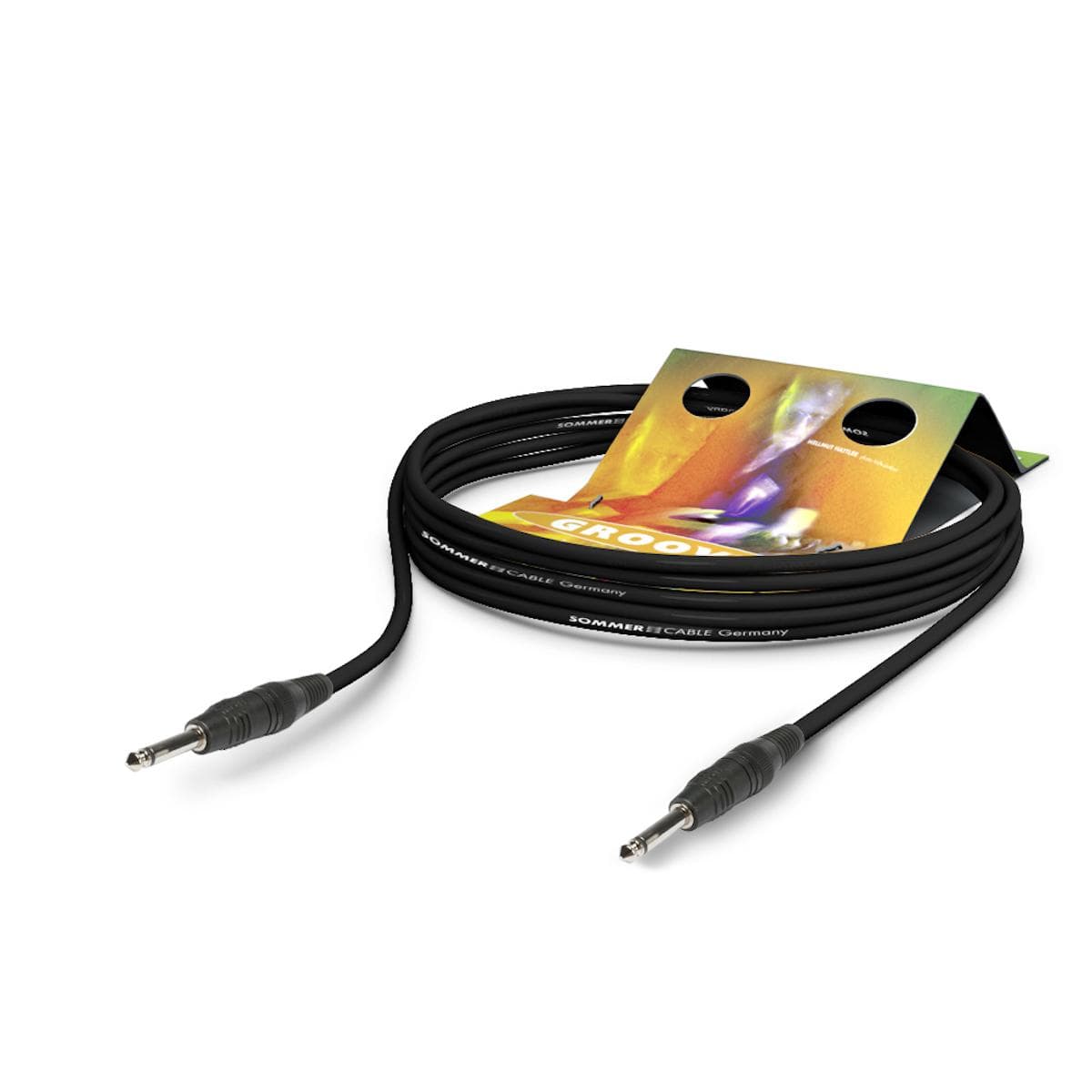 Instrument cable Tricone® MKII, 1 x 0,22 mm² | jack / jack, HICON | 9,00m | black